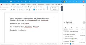 Abbildung 7: Bei Bedarf lässt sich rechts im Fenster die komplette Bearbeitungshistorie eines Dokuments nachvollziehen.