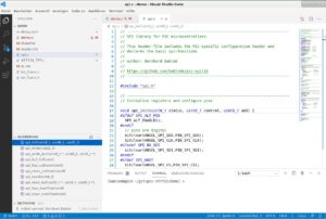 Abbildung 1: Der Editor Visual Studio Code, kurz VSC, dient als IDE zur Programmentwicklung für die Pico-MCU.