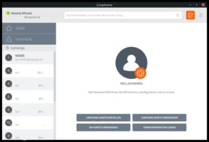 Abbildung 4: Die Linphone-App enthält einen Assistenten, der direkt beim Entwickler einen SIP-Account anlegt. Optional tragen Sie ein bereits bestehendes Konto bei einem anderen SIP-Anbieter ein.