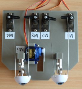 Abbildung 2: Der Aufbau der Augenmechanik, die später in Pauls Kopf wandert.