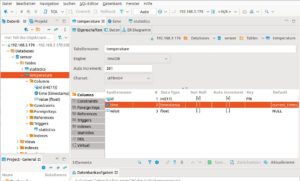 Abbildung 2: Mit DBeaver erstellen Sie relativ schnell und einfach eine Tabelle für die Messwerte.