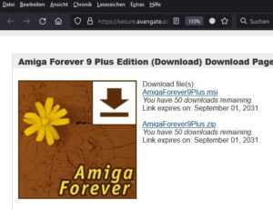 Abbildung 3: Amiga Forever enth&auml;lt neben diversen Emulatoren und Amiga-Spielen auch die Kickstart-ROMs.