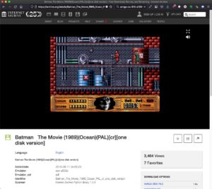 Abbildung 4: Auf Archive.org haben Sie die Möglichkeit, Amiga-Spiele direkt im Browser auszuprobieren.