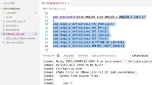 Abbildung 7: Diese &Auml;nderungen gilt es, an der <code>CMakeLists.txt</code> vorzunehmen.