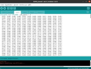 Abbildung 3: Die Reiter mit den Sound-Files in der Arduino IDE.