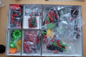 Abbildung 2: Alle Einzelteile kommen ordentlich verpackt in einem großen Karton an.