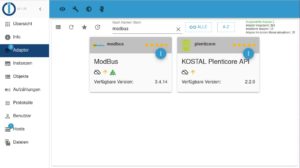 Abbildung 2: Das Ergebnis der Suche nach dem Modbus-Adapter liefert zwei Einträge, von denen der erste das passende Modul ist.