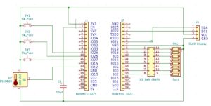 Abbildung 2: Der Schaltplan für den Micropython-Versuchsaufbau.