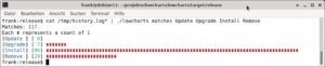Abbildung 2: Füttern Sie Lowcharts mit den Daten zu Aktualisierungen sowie Installationen und Deinstallationen, erstellt es mit dem passenden Aufruf daraus einen Graphen.