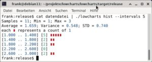 Abbildung 3: Eine einfache Statistik erstellen Sie mit Lowcharts im Handumdrehen.