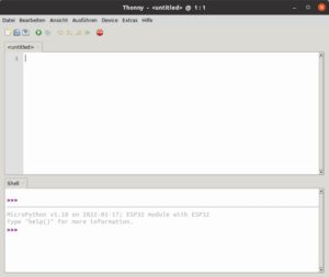 Abbildung 5: Die Micropython-Kommandozeile in der IDE (unten).