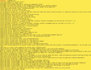 Abbildung 2: Das Anlegen eines Clusters beansprucht einige Zeit.