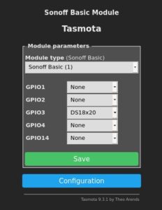 Abbildung 3: Eine komfortable Web-GUI hilft beim Einrichten des Temperatursensors.