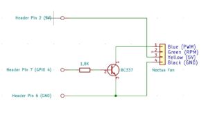 Abbildung 4: Der Schaltplan des Steuermoduls für den Noctua-Lüfter NF-A4x10.