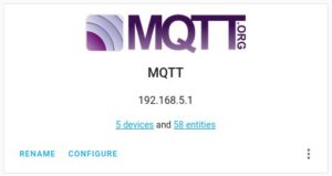 Abbildung 6: Wenige Handgriffe genügen, um das MQTT-Protokoll in den Home Assistant zu integrieren.