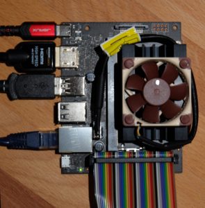 Abbildung 3: Das Jetson-Board mit zus&auml;tzlichem L&uuml;fter hat Nvidia urspr&uuml;nglich als Lernplattform f&uuml;r Robotik und&nbsp;KI konzipiert.