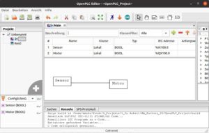 Abbildung 7: Das betriebsbereite Steuerprogramm in OpenPLC.