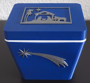 Abbildung 5: Die fertig verzierte Geschenkbox kann sich sehen lassen.