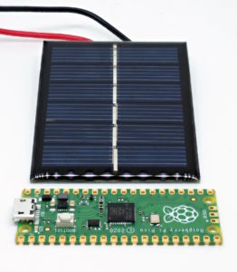 Abbildung 3: Das Mini-Solarpanel von Pimoroni weist eine Nennleistung von 100mA bei 3V auf.