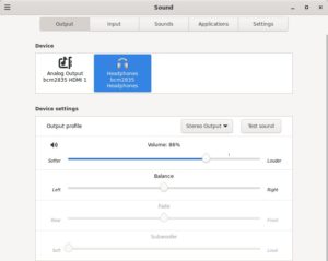 Abbildung 6: Mittels PulseAudio richten Sie die Tonausgabe von Void Linux ein. Dazu benötigen Sie zunächst das Tool Pavucontrol.