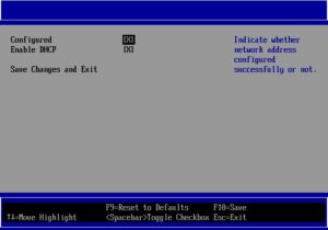 Abbildung 8: Bei DHCP konfiguriert das UEFI-BIOS die Netzwerkschnittstelle automatisch.