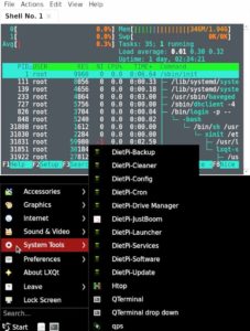 Abbildung 6: LXQt ist nur eine der Desktop-Umgebungen, die DietPi zur Installation anbietet.