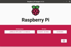 Abbildung 1: Das LibreELEC Image schreiben Sie per Raspberry Pi Imager auf eine SD-Karte.