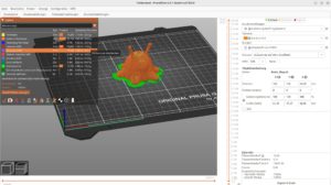 Abbildung 6: Der Prusa Slicer dient dazu, 3D-Modelle in ein 3D-Drucker-kompatibles Format umzuwandeln. Er verrichtet auf dem RasPi 5 problemlos seinen Dienst.