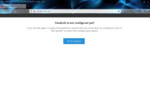 Abbildung 1: Den Passbolt-Server konfigurieren Sie &uuml;ber eine webbasierte Routine.