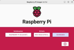 Abbildung 2: Der RPi-Imager schreibt ohne zu murren das Image auch auf eine Festplatte.