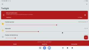 Abbildung 5: Selbst ein Blaulichtfilter lässt sich auf der aktuellen Version von LineageOS einrichten.