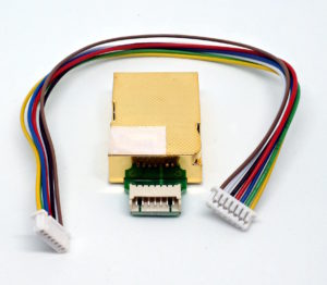 Abbildung 1: Der CO<sub>2</sub>-Sensor Winsen MH-Z19C misst die Werte mit der Non-dispersive-Infrared-Methode (NDIR).