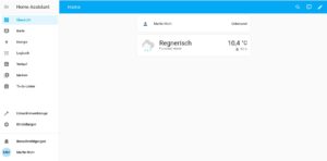 Abbildung 2: Das Dashboard ist die zentrale Komponente von Home Assistant.