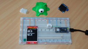 Abbildung 1: Im aktuellen Testaufbau tritt der Sensor an die Stelle des I<sup>2</sup>C-Displays.